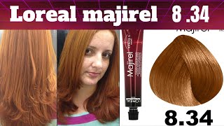 Loreal majirel copper blonde 8.34 hair colour!! Loreal professional colour tutorial #youtube #viral