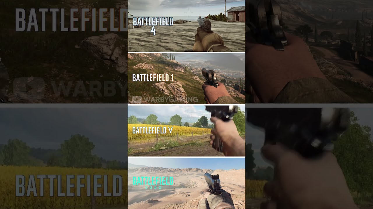 M1911 Comparison Battlefield 4 Vs 1 5 2042