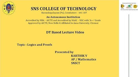 DT Based Lecture Video| Discrete Mathematical Structures | SNS Institutions