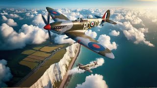 Stratus clouds ~ Two Spitfires