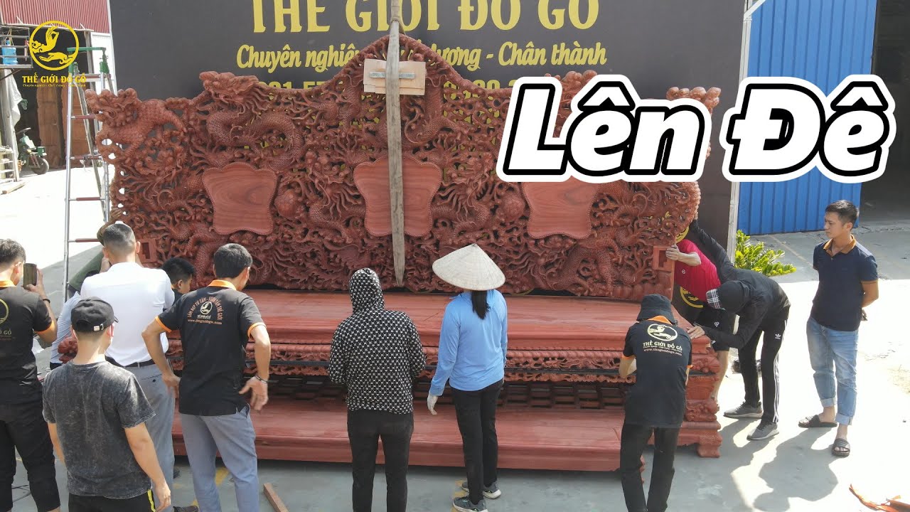 Cận Cảnh Vận Chuyển Lắp Ráp Chiếc Đoản Của Bộ Ghế To Nhất Việt Nam - Thế Giới Đồ Gỗ