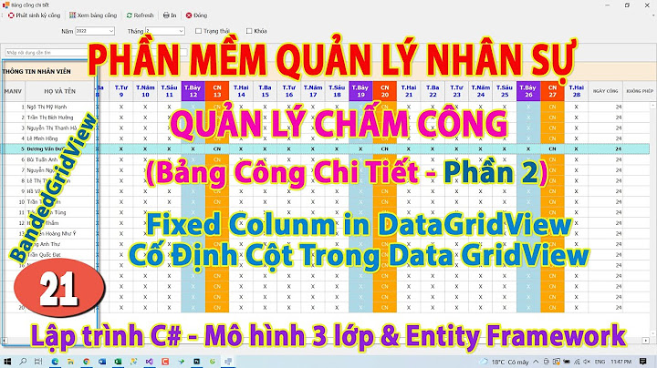 Hướng dẫn làm csdl chấm công nhân viên