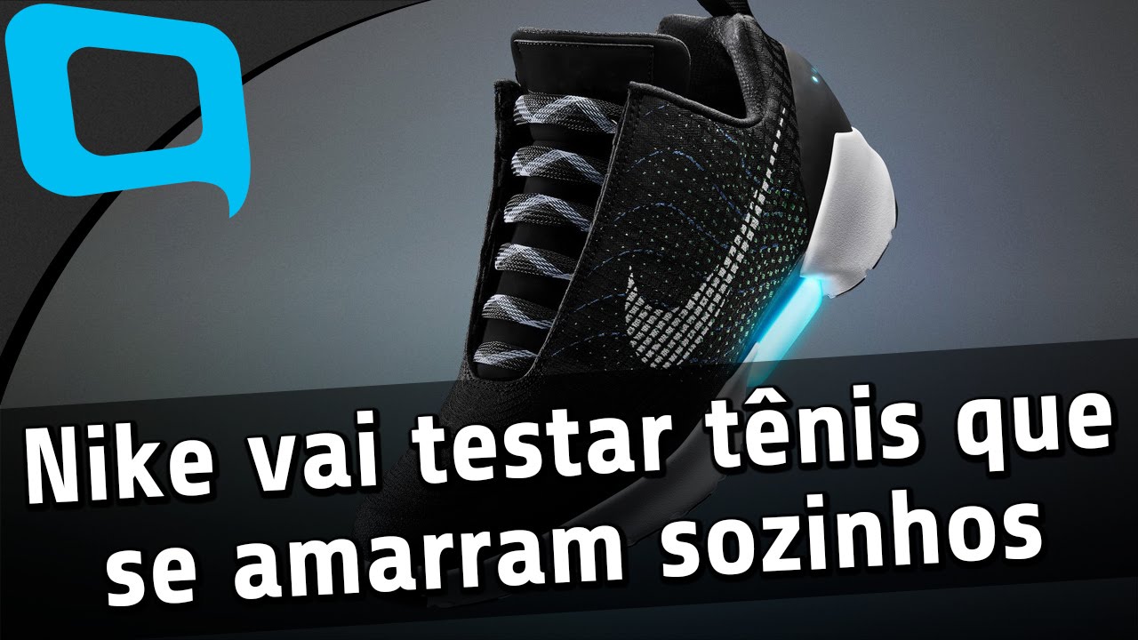 novo nike que amarra sozinho