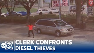 Clerk confronts diesel thieves who may have hit gas station before