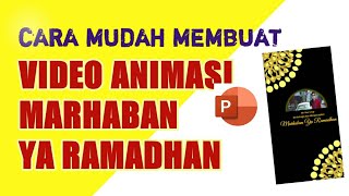 cara membuat video ucapan ramadhan di power point 9:16 share ke media sosial story wa 30 detik IG FB screenshot 4