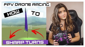 How to sharp turns - FPV Drone Racing - tutorial | Velocidrone 🍿 | MaiOnHigh