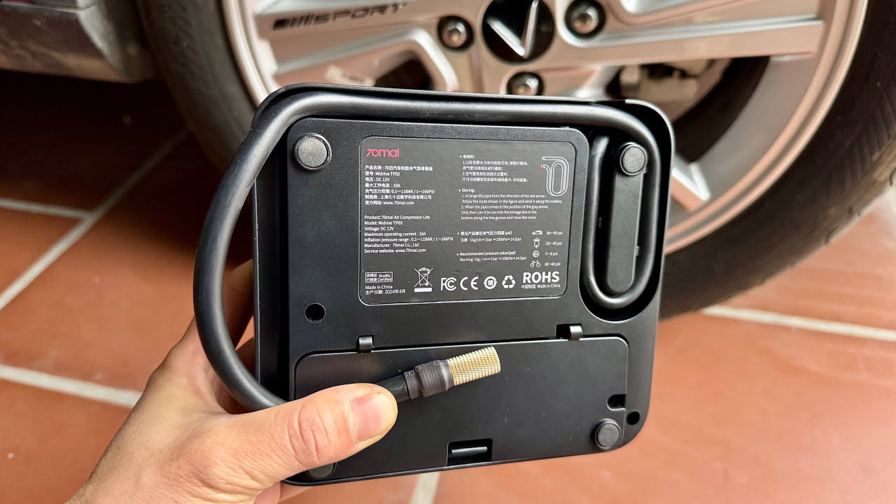 Cái này được nhiều người đánh giá là tốt nhất ! Bơm lốp xe xiaomi 70mai