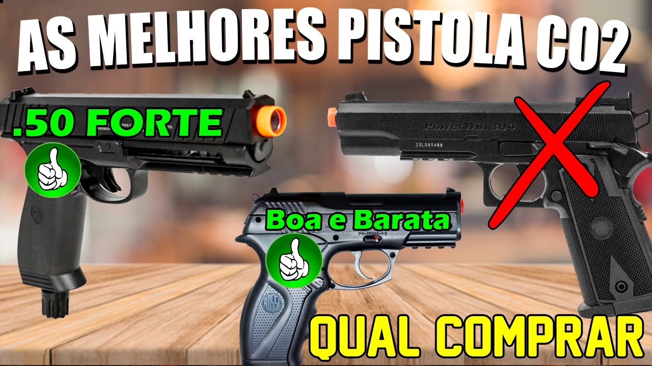 As melhores pistola de co2 do Brasil! QUAL COMPRAR