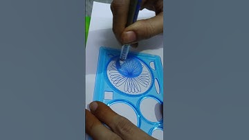 How many rotations did the pen make in total? #asmr #Spirograph #satisfying #shorts #shortsfeed