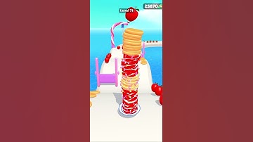 Pancake Run Gameplay level 71 TalhaPro Best Hyper Casual Offline Mobile Games Free Games #shorts