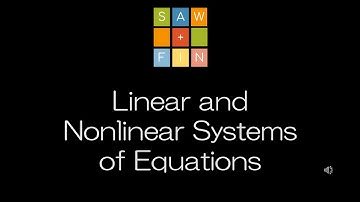 Precalculus 7.1 Linear and Nonlinear Systems of Equations