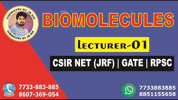 BIOORGANIC CHEMISTRY||LECTURE1 || RPSC||CSIR NET ||GATE || IIT JAM||ORGANIC CHEMISTRY||JB SIR