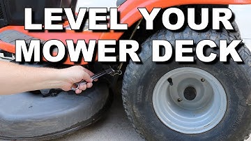 Level Your Mower Deck