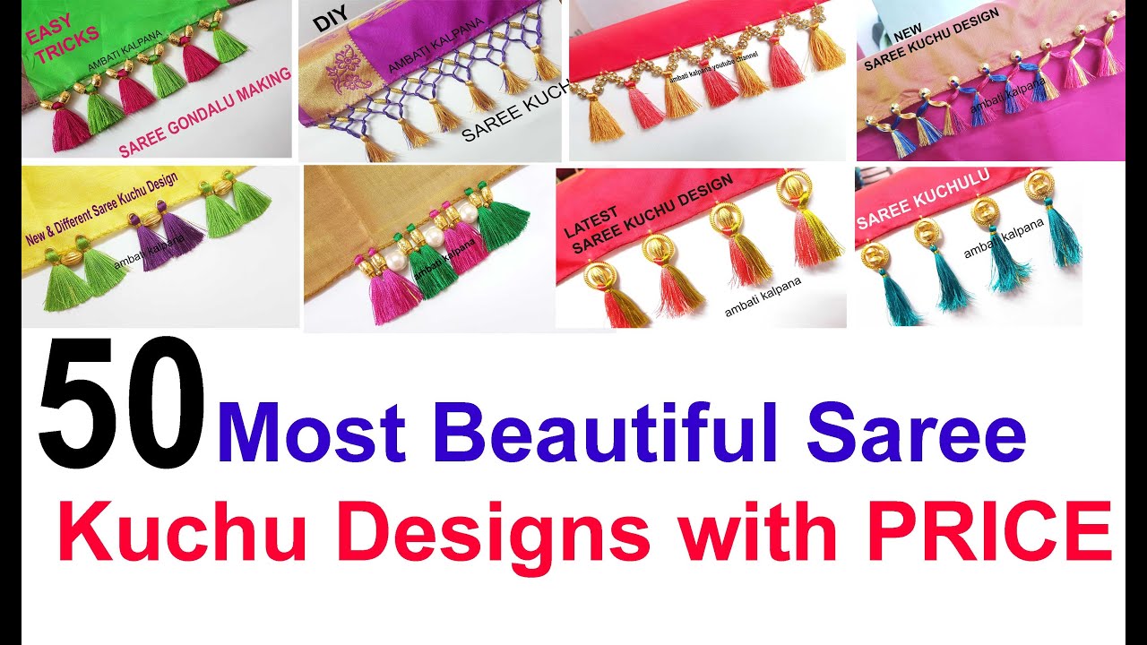 50 Most Beautiful,Trendy Saree Kuchu/Tassels Designs With PRICE ...