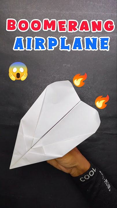 ✈️ This Paper Airplane Comes Back! 😱 | Boomerang Plane Trick #shorts #craft #diy