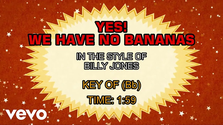 Yes! We Have No Bananas Instrumental version - Instrumental performance video thumbnail