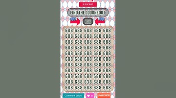 FIND THE ODDONEOUT! #find #findnumber #number #puzzle#guess#oddoneout #oddonesout #viral #shorts#yt