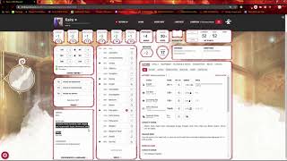 Dndbeyond Character navigation