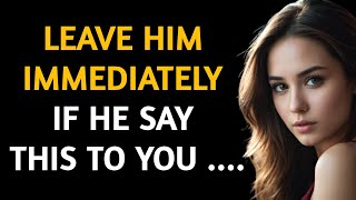If A Man Says These 5 Things To You, Walk Away Immediately || Shi Heng Yi Wisdom.
