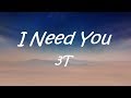 Capture de la vidéo I Need You  -  3T ( Lyrics)