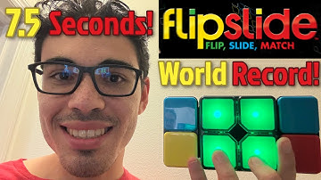 New FlipSlide World Record! 7.5 seconds!!! (Speed Mode)