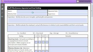 Fil out evaluation form