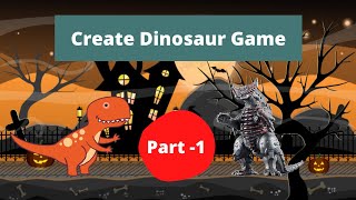 How to Make a Dinosaur Game in MIT App Inventor 2 | Part-1 screenshot 4