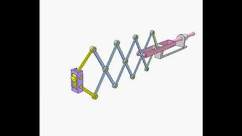 Lazy tong 3480p | Mechanical Design Concepts And Mechanisms