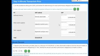 Step 4   Allocate Transaction Price Update
