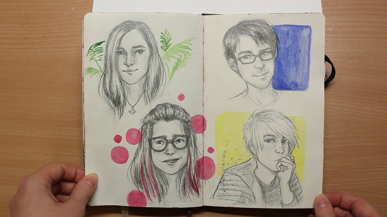 Moleskine Sketchbook Tour (Oct 2017 - Jan 2019) - YouTube