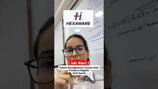 Hexaware Hiring for 2026 Batch Last Date for Apply - 31st July 2026 #hexaware #job #jobalert #shorts