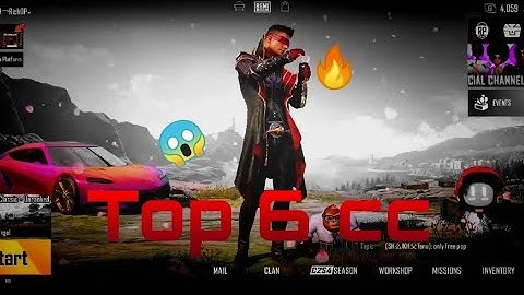 Top 6 CC For Pubg Mobile Lobby Videos Edit🔥 || Pubg Mobile Top 6 CC Xml Pack