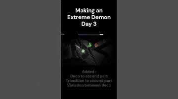 Making an Extreme Demon w/ deco Day 3 #geometrydash #gdupdate #gd #gddemon #gmd #shorts #gaming
