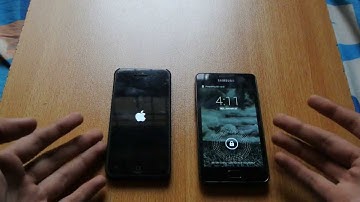 Samsung Galaxy S2 CM11 Android 4.4 KitKat vs iPhone 5 iOS 7.0.4 Jailbroken - Which is Faster?