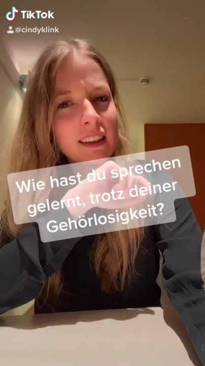 Wie habe ich sprechen gelernt, trotz Gehörlosigkeit? | Cindy Klink