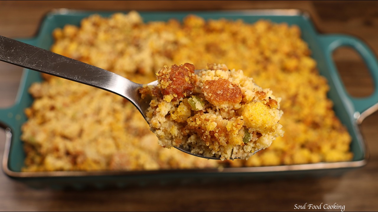 The BEST Southern Cornbread Dressing (Never Dry!)