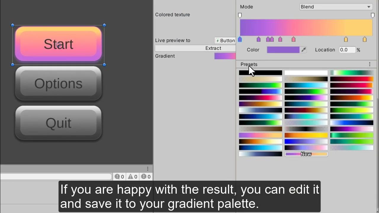 How to extract a gradient from a sprite. Native Gradient Map for Unity ...