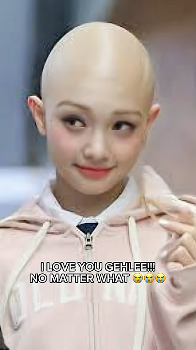What? Someone made an edit of her bald? #gehlee #unis #daehwi #simplykpop #viral #trending #baldkpop