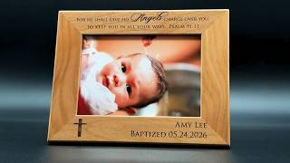 Personalized Baptism Picture Frame