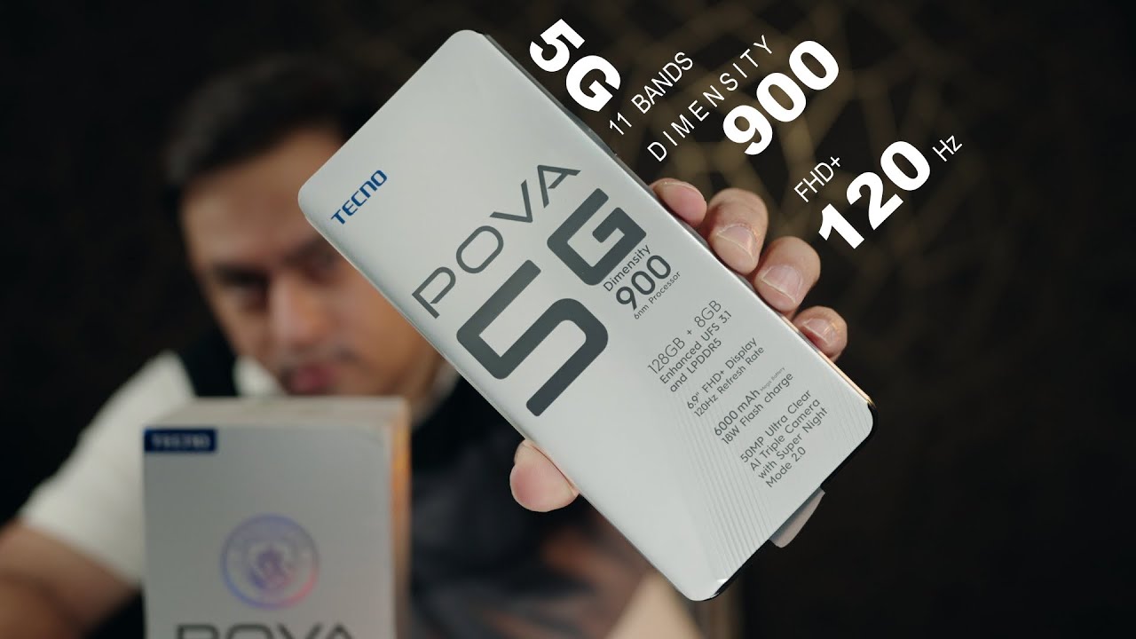 Tecno Pova 5G special Manchester City edition special price 19,999 & free power bank worth 2K