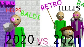 2020 VS 2021 | Retro Helps Baldi (2 VERSIONS)