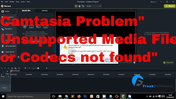 How to FIX camtasia 9 problem: "Unsupported media file or Codecs Not found"? Camtasia9 error Solved