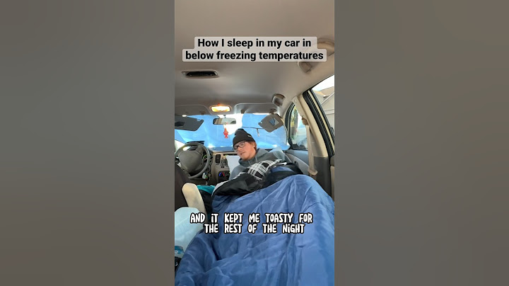 Surviving below freezing temperatures solo car camping
