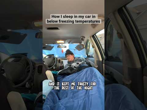 Surviving below freezing temperatures solo car camping