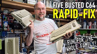 Five bad Commodore 64s. One hour. All fixed