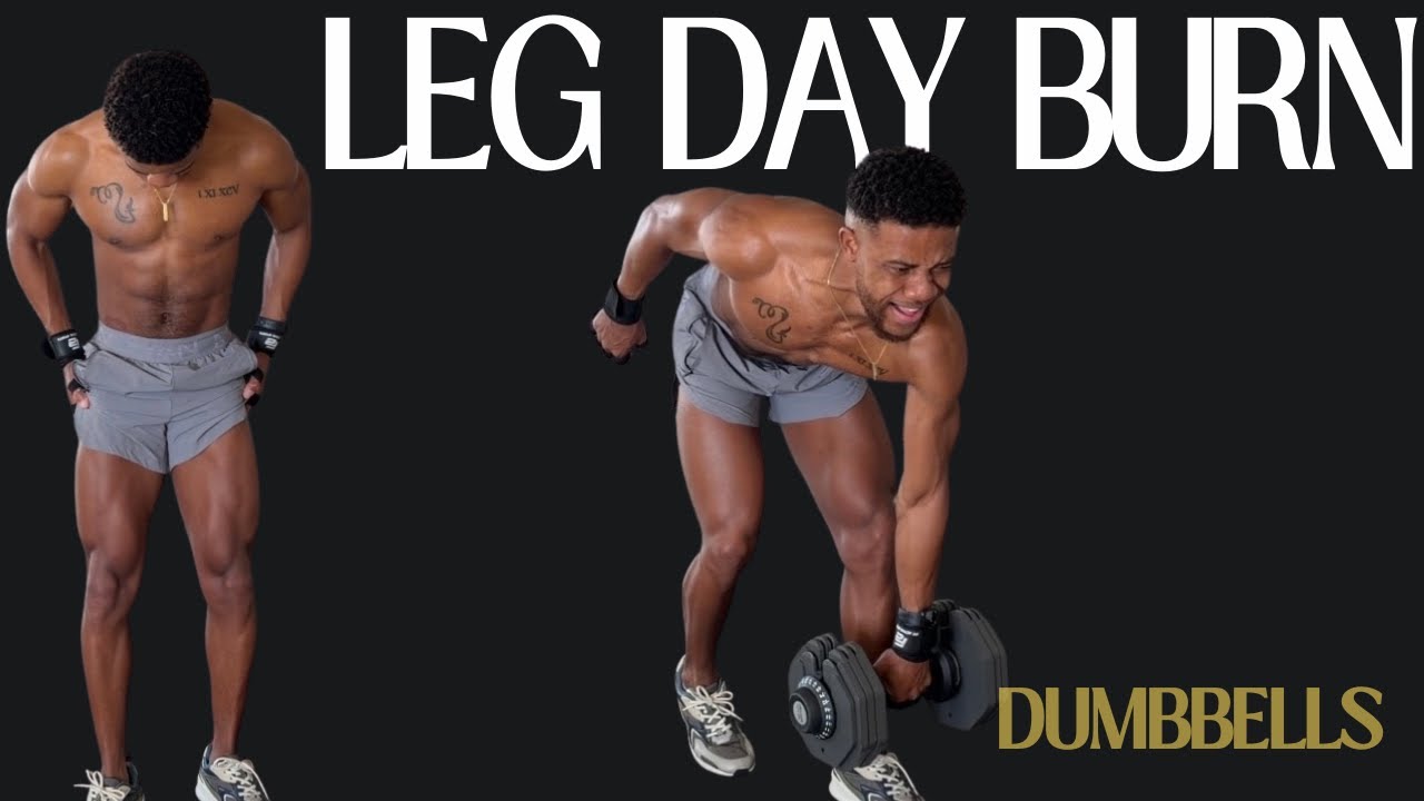 INTENSE Lower Body Dumbbell Dropset Workout | Build Bigger, Stronger Legs! 
