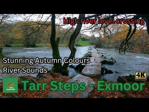 Tarr Steps Exmoor walk with stunning autumn colours, 4K UHD