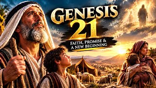 Genesis 21 ✨ God Keeps His Promise The Birth of Isaac & Abraham’s Test of Faith #viral #jesus 