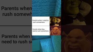 When Im Late vs When My Parents Are Late #memes #funny #relatable #minecraft
