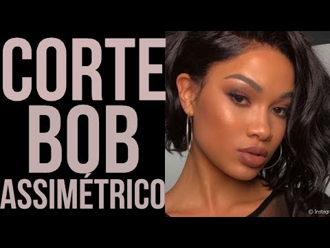 CORTE BOB ASSIMETRICO COMO VARIAR O CABELO